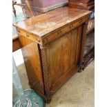 A Regency mahogany side cabinet, width 75cm, depth 38cm, height 89cm