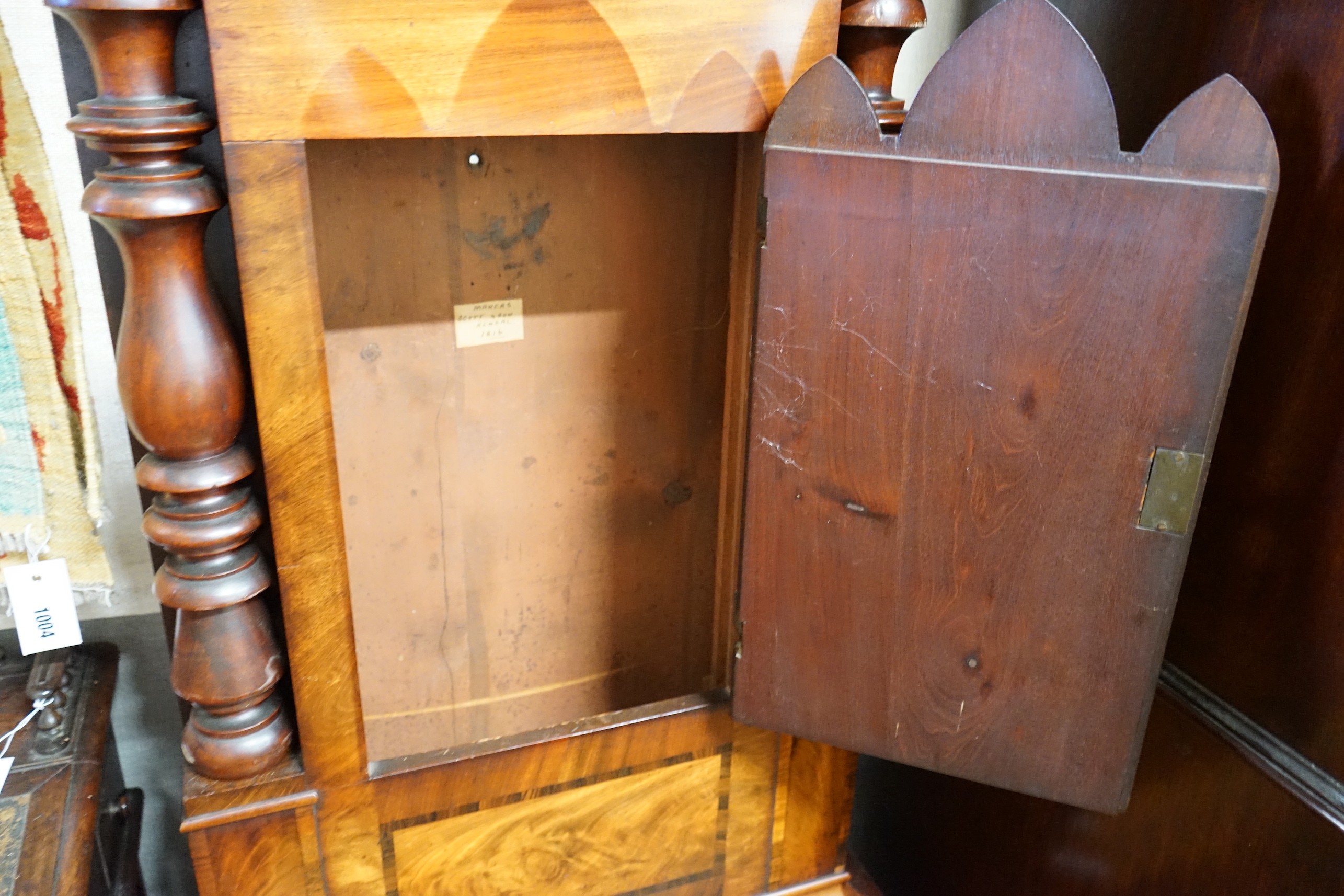 A Victorian mahogany 8 day longcase clock with painted dial marked Scott & Sons, Kendall, height - Image 4 of 4