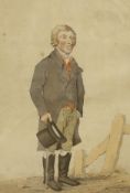 T. Illman after W. Lee, hand coloured engraving, 'Mr Leighton, Corn Inspector at Lewes Market',