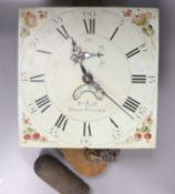 A painted dial wall clock by W.M. Ball of High Wycombe