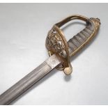 An 1845 pattern Naval officer's sword