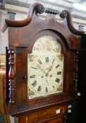 A Victorian mahogany 8 day longcase clock with painted dial marked Scott & Sons, Kendall, height