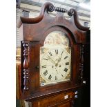 A Victorian mahogany 8 day longcase clock with painted dial marked Scott & Sons, Kendall, height