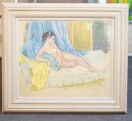 Dorothy King RBA (1907-1990) Reclining nudepastelsigned and dated '5549 x 59cm