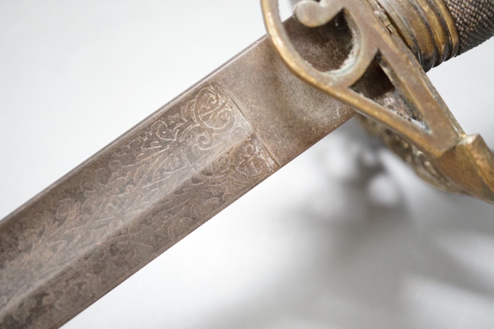 An 1845 pattern Naval officer's sword - Image 3 of 4