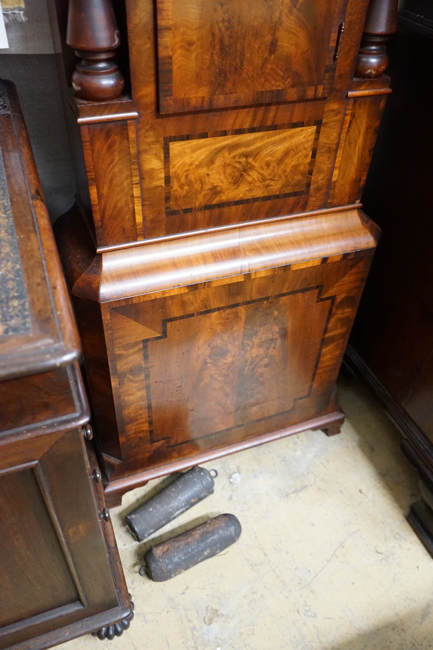 A Victorian mahogany 8 day longcase clock with painted dial marked Scott & Sons, Kendall, height - Image 3 of 4