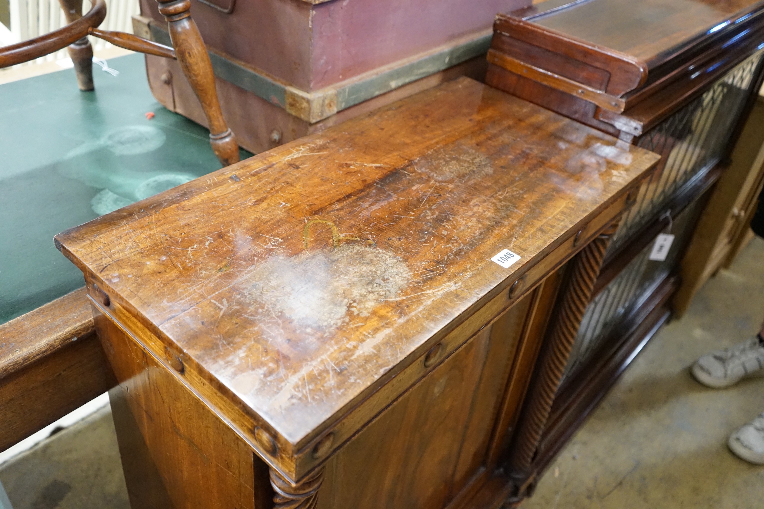 A Regency mahogany side cabinet, width 75cm, depth 38cm, height 89cm - Image 2 of 3