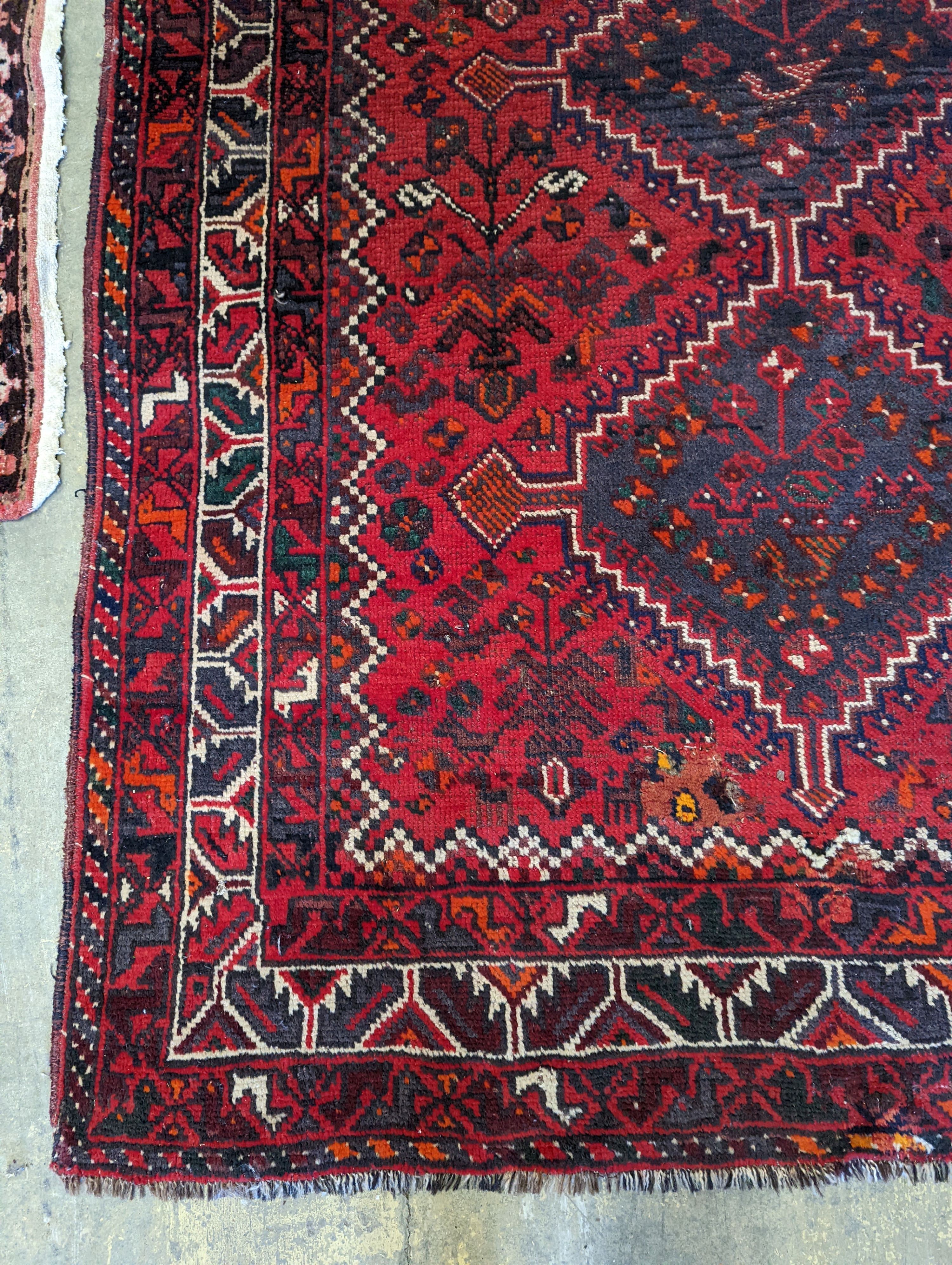 A Caucasian design red ground rug, 200 x 160cm - Image 2 of 5