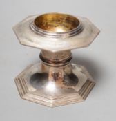 A George V miniature silver presentation font, inscribrd 'The Gift of the Salter's Company