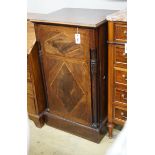 A George IV mahogany pedestal cabinet (formerly a sideboard section), length 57cm, depth 49cm,