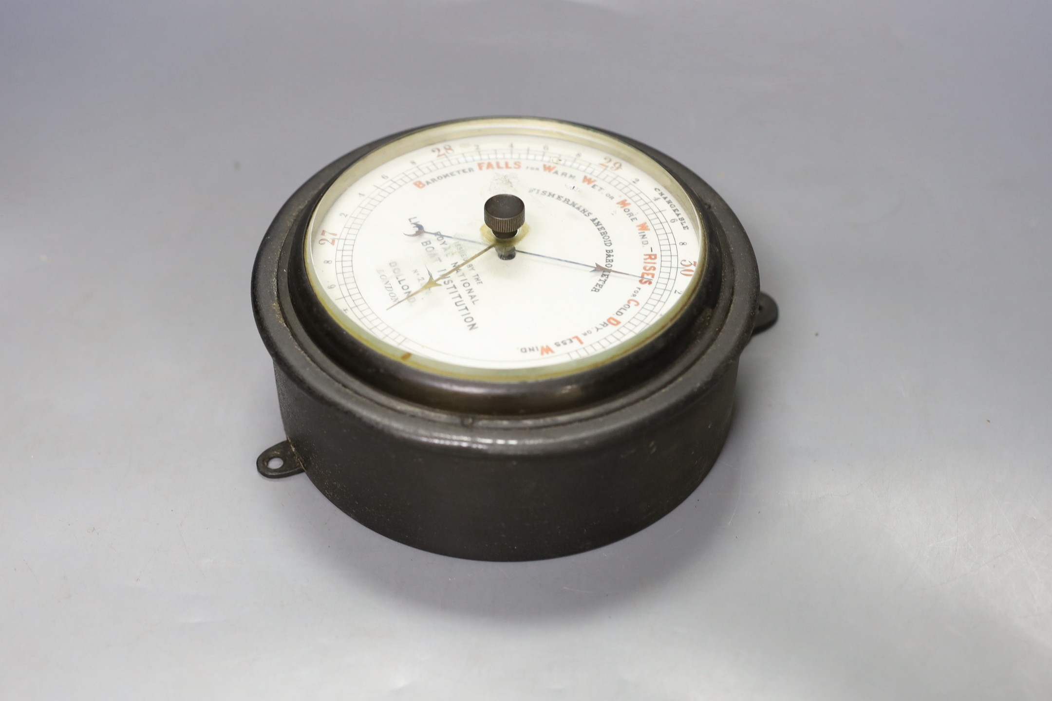 Dollond RNLI aneroid barometer - 16.5cm diameter - Image 2 of 3