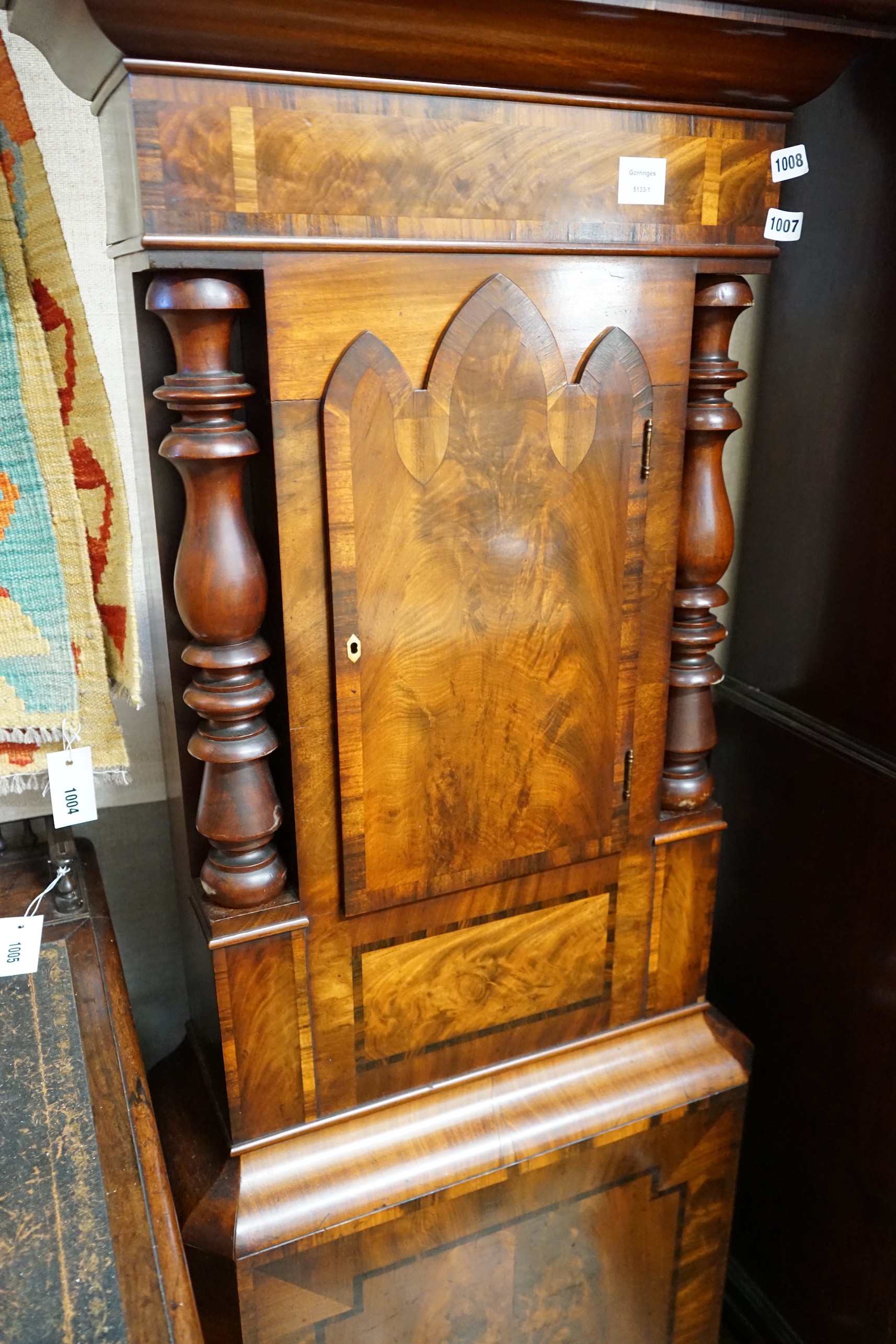 A Victorian mahogany 8 day longcase clock with painted dial marked Scott & Sons, Kendall, height - Image 2 of 4