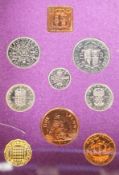 Twenty two cased Royal Mint UK proof coin year sets 1970-76, 1978-1989 including 1986 x 2, 1987 x 2,