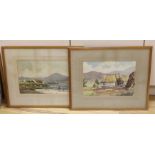 Frank Murphy (1925-1979), pair of watercolours, Views in Donegal, signed, 26 x 36cm