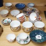 A mixed group pf Chinese, Japanese and English ceramics