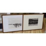 Renato Bruscaghia (1921-1999), two limited edition etchings, Primavera and Le Casa de la Barca, both