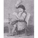 Sherwin after Hogarth, engraving, 'The Politician', overall 39 x 31cm