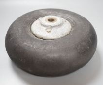 Hawker hurricane MKI or Percival Proctor tail wheel, inflated,26cms diameter.