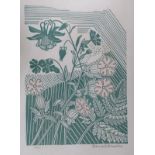 Edward Bawden (1903-1989), limited edition print, Field Flowers, signed in pencil, 45/500, overall