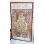 A framed Hereke prayer mat - 75 x 40cm