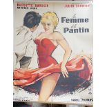 LA FEMME ET LE PANTIN Julien Duvivier. Brigitte Bardot. French poster, Yves Thos. Imp. Affiches