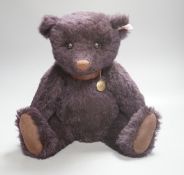 Steiff Prince Purple TradeMail Bears, box and certificate, 45cm