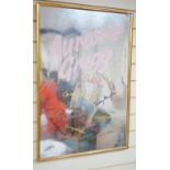 A presentation mirror ‘Aurevoir Gregg’, bearing signatures - 78 x 53cm
