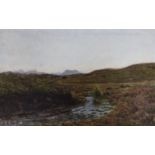 Frederick John Widgery (1861-1942), watercolour, Moorland scene, signed, 30 x 49cm, unframed