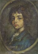 Thomas O'Donnell, oil on canvas, Portrait of an 18th century gentleman, monogrammed, 42 x 29cm