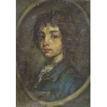 Thomas O'Donnell, oil on canvas, Portrait of an 18th century gentleman, monogrammed, 42 x 29cm