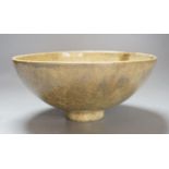 A large Chinese Song Dynasty style footed bowl,10cms high.