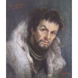 Leonard Boden (b.1911), pastel, Sketch of Tito Gobbi as Macbeth, signed, 47 x 39cm