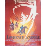 A French poster for Lawrence Of Arabia / Lawrence D'Arabie, Columbia Pictures, 1962, style A, art by