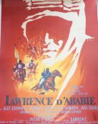 A French poster for Lawrence Of Arabia / Lawrence D'Arabie, Columbia Pictures, 1962, style A, art by