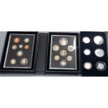 Two cased Royal Mint proof silver coin sets – 2007 Family Silver Collection six coin set and 2013