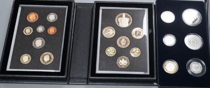 Two cased Royal Mint proof silver coin sets – 2007 Family Silver Collection six coin set and 2013