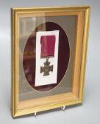 Framed replica Victoria Cross medal