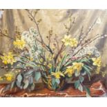 Alfred Egerton Cooper (1883-1974) Spring flowers in a vaseoil on canvasinitialled63 x 76cm,