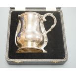 A Victorian silver baluster mug, George Richards & Edward Brown, London, 1857, 11.5cm, 4.8oz.