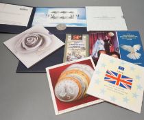 A collection of QEII Royal Mint Brilliant Uncirculated coins, 1992 onwards including various