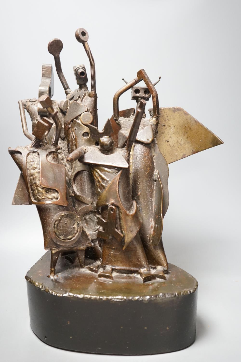 A contemporary bronze sculpture, inspired by Robert Klippel, 47cm - Image 2 of 3