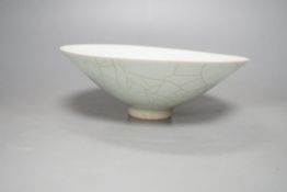 A Chinese Qingbai type shallow bowl,17.5 cms diameter.