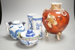 A group of Chinese and Japanese ceramics