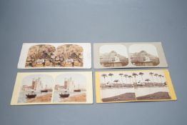 A collection of late Victorian and later stereographic photographs