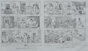 Chris Orr, etching, 'What men do ... and What women like...', signed and dated 1983, 5/30, overall