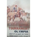 A ‘Royal Tournament’ poster 84x60cm