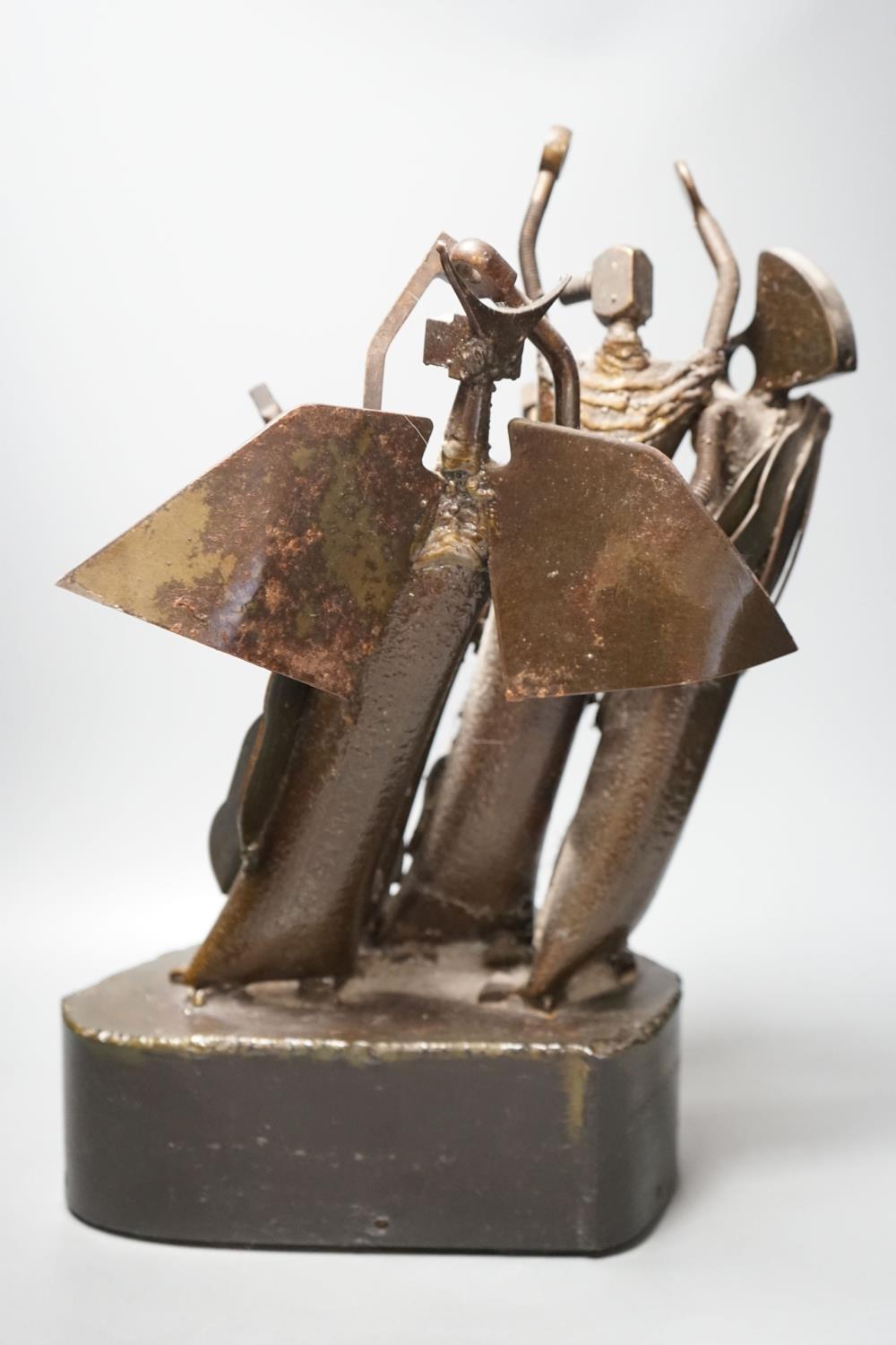 A contemporary bronze sculpture, inspired by Robert Klippel, 47cm - Image 3 of 3