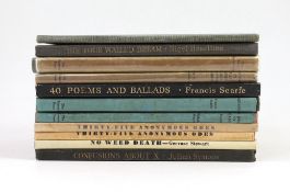 ° ° 20th century Poetry - 11 Fortune Press Publications - Symons, Julian - Confusion About X,