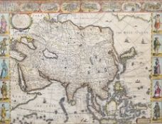 Asia - John Speed (1552-1629), Asia with the lands adjoyning described, the atire of the people