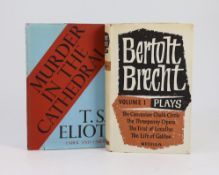 ° ° Brecht, Bertolt - Plays, vol. 1, 8vo, cloth with unclipped d/j, Glasgow, 1965 and Eliot, T.S -